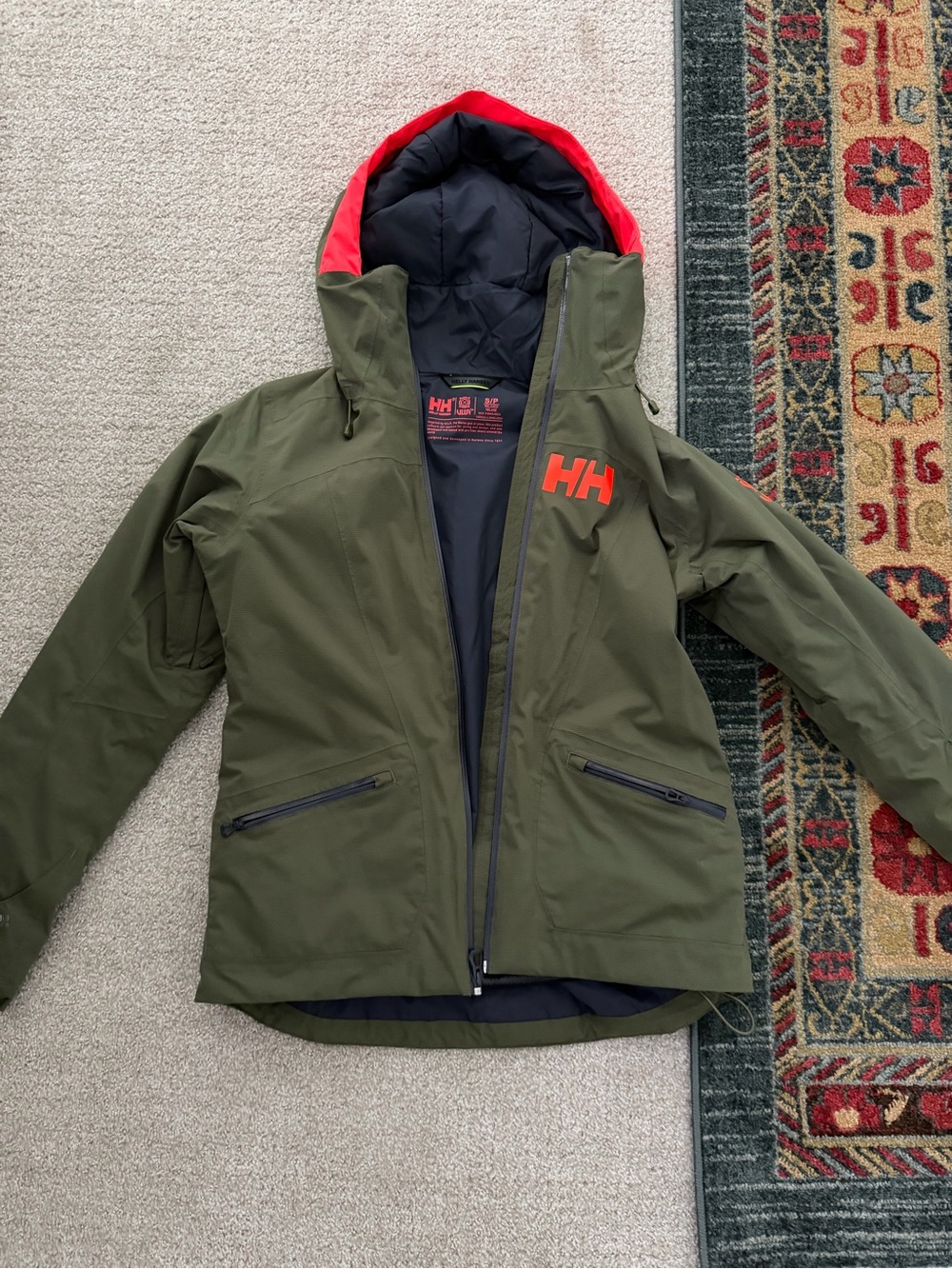 Helly Hansen Olive Green Ski Jacket